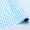 Buy Decorations Plastic Tablecover Roll - Baby Blue Gingham sold at Party Expert