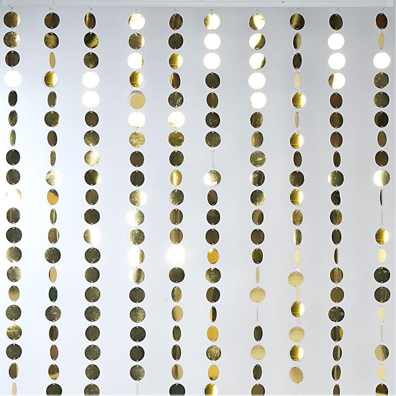 Buy Decorations Spangles PVC Circles Beaded Curtain - Gold sold at Party Expert