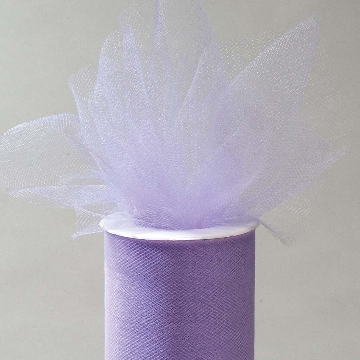 Buy Decorations Tulle Roll - Lavender 6 in. x 25 yds sold at Party Expert