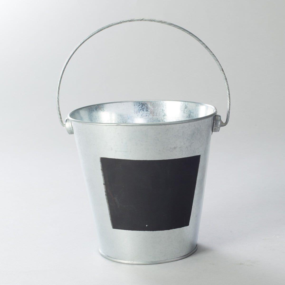 Buy Everyday Entertaining Metal Pail Bucket with Chalkboard, 5.75 Inches sold at Party Expert