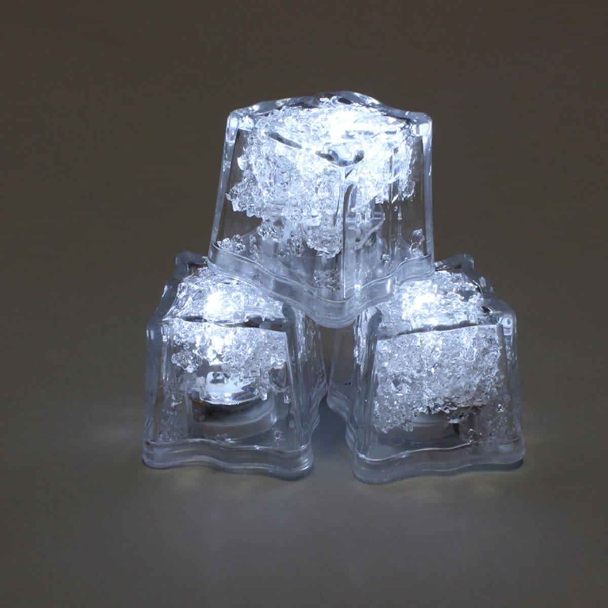 Buy Novelties Ice Cubes W/flashing Lights - White sold at Party Expert