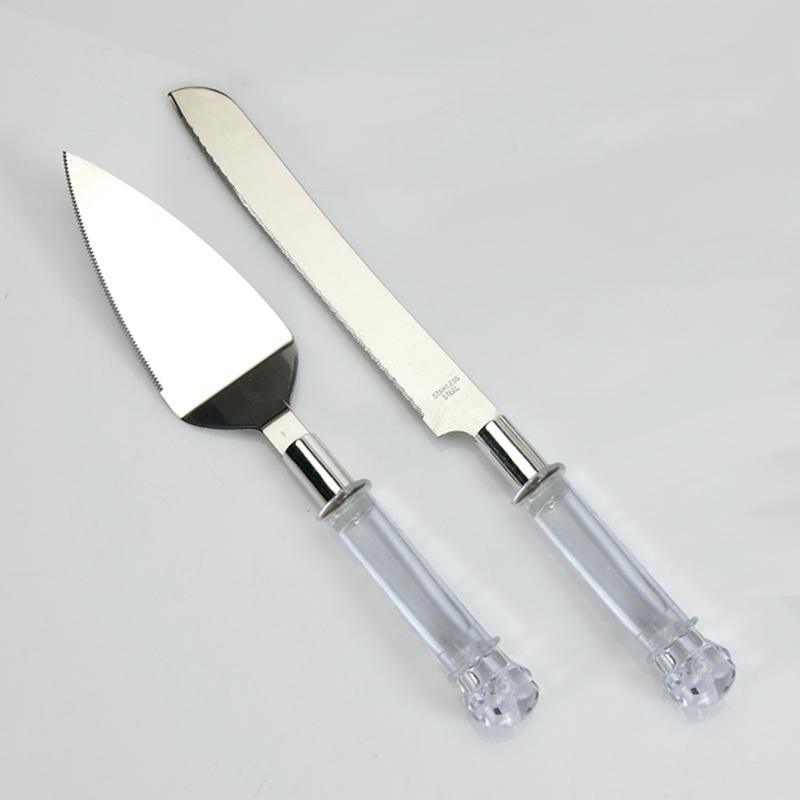 Buy Wedding Cake and Knife Server Set with Fillable Handles sold at Party Expert