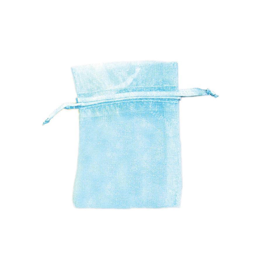 Buy Wedding Organza Bag - Blue 3 x 4 in. 12/pkg. sold at Party Expert
