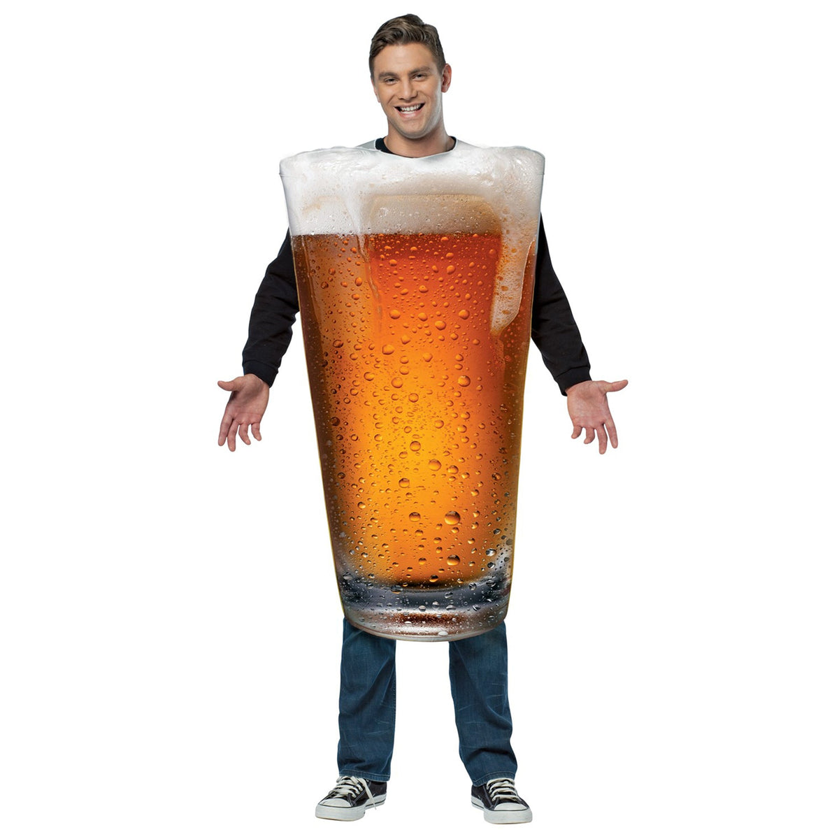 RASTA IMPOSTA PRODUCTS Costumes Get Real Beer Pint Costume for Adults 791249680305