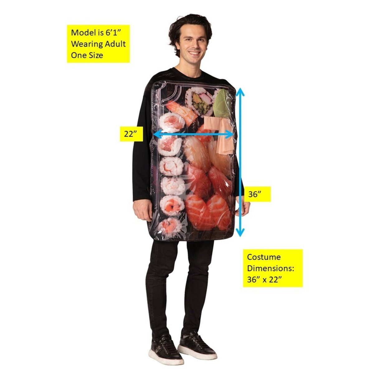 Get Real Sushi to Go Food Costume for Adults – Party Expert