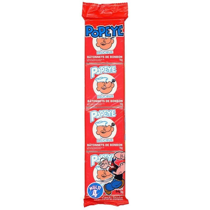 Buy Candy Popeye candy sticks, 4 boxes per package sold at Party Expert