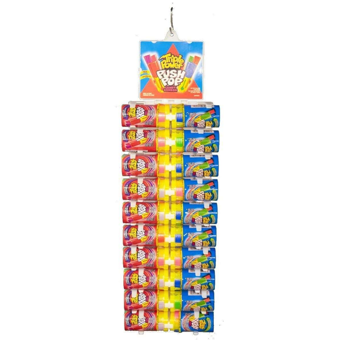 Buy Candy Triple push pop - Assortment sold at Party Expert