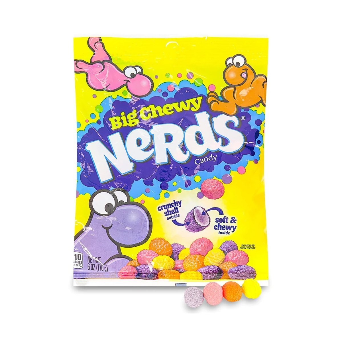 CONFISERIE MONDOUX INC. Candy Wonka Nerds Big Chewy Candy, 170g, 1 Count 079200049829