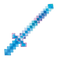 RHODE ISLAND NOVELTY Costume Accessories Light-Up Blue Pixel Sword