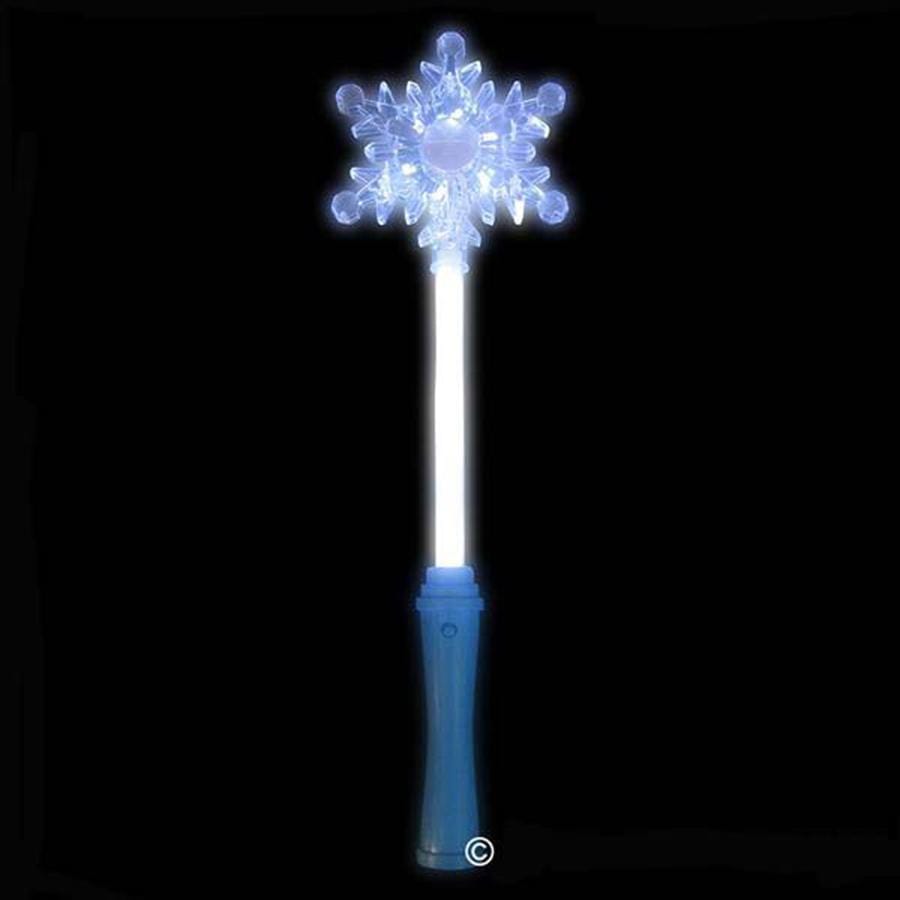 Buy Costume Accessories Light-up snowflake wand sold at Party Expert