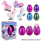 RHODE ISLAND NOVELTY impulse buying Giant Hatch and Grow Unicorn Egg, Assortment, 1 Count 097138950420