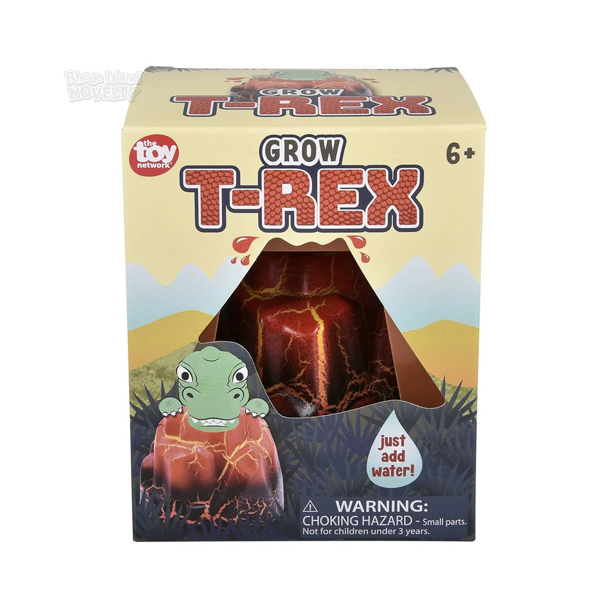 RHODE ISLAND NOVELTY impulse buying Hatch and Grow T-Rex Egg, Assortment, 1 Count
