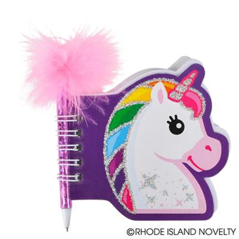 Buy Kids Birthday Unicorn notebook with pen sold at Party Expert