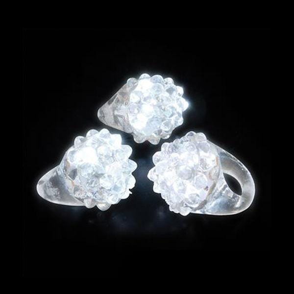 Buy Novelties Flashing Ring-light Up - White sold at Party Expert