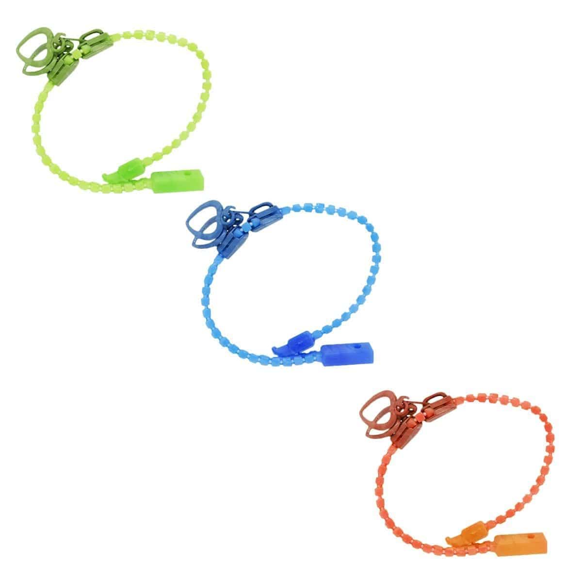 Buy Novelties Zipper Charm Bracelet Assorted sold at Party Expert
