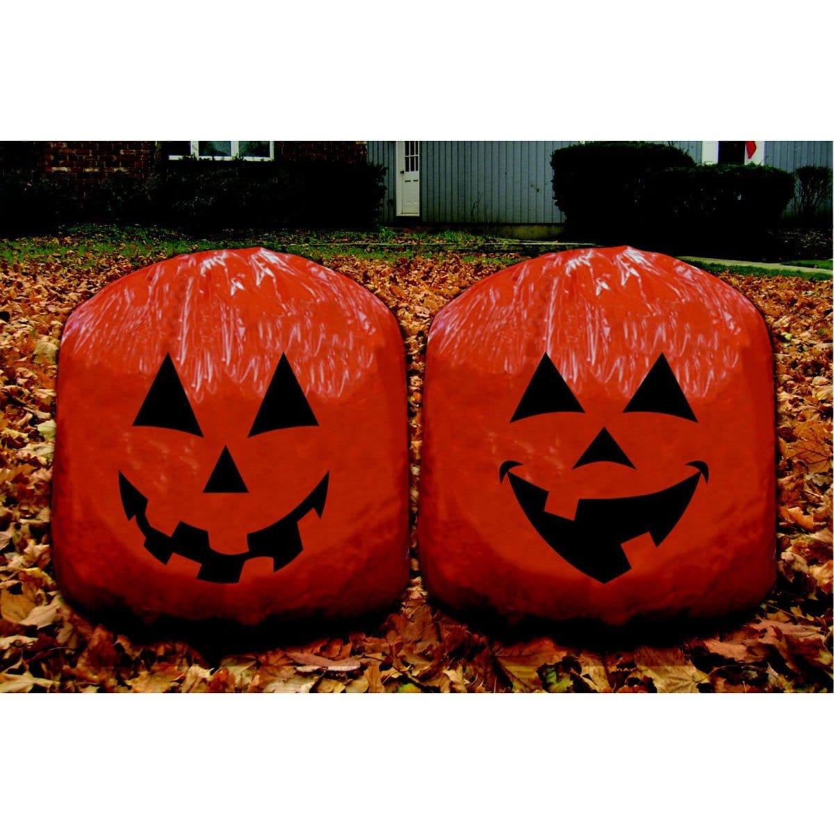 Buy Halloween Deluxe Pumpkin Leaf Bag, 2 count sold at Party Expert