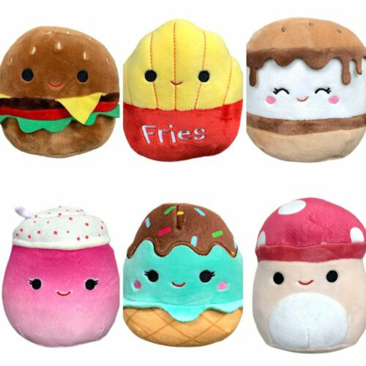 KELLYTOY Plushes Food Squishmallow Plush, 14 Inches, Assortment, 1 Count 734689269976