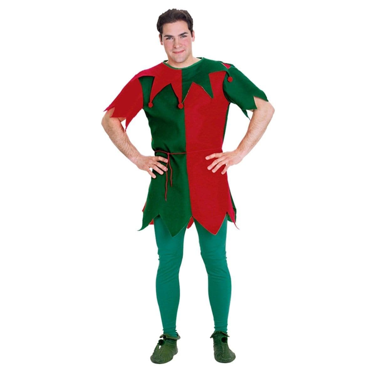 Buy Christmas Elf Tunic - Green & Red sold at Party Expert