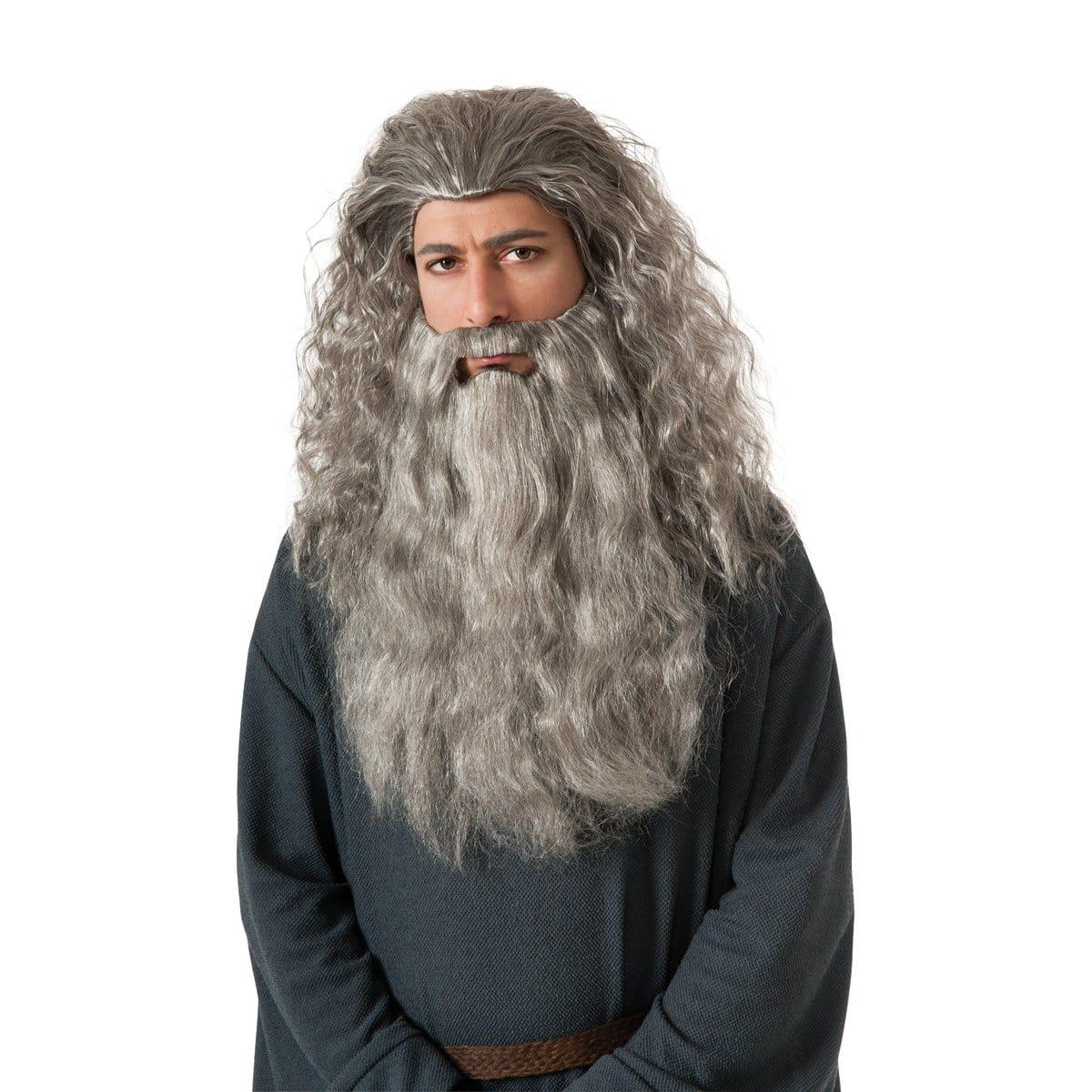 Buy Costume Accessories Gandalf wig & beard set for men, Lord of the Rings sold at Party Expert