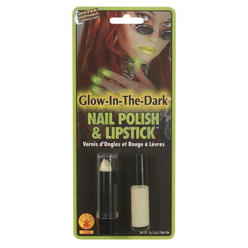 Buy Costume Accessories Glow in the dark lipstick & nail polish sold at Party Expert