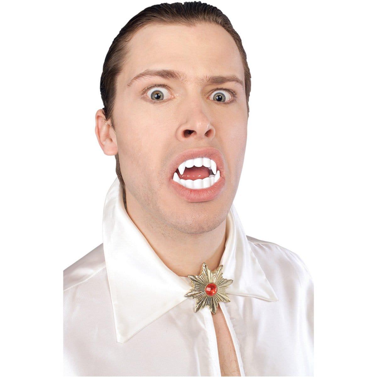 Buy Costume Accessories Stay-put vampire teeth sold at Party Expert