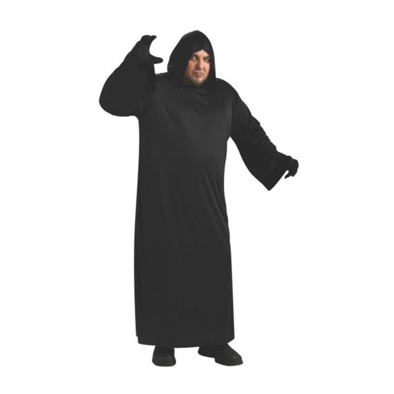 Buy Costumes Black Hooded Robe for Plus Size Adults sold at Party Expert