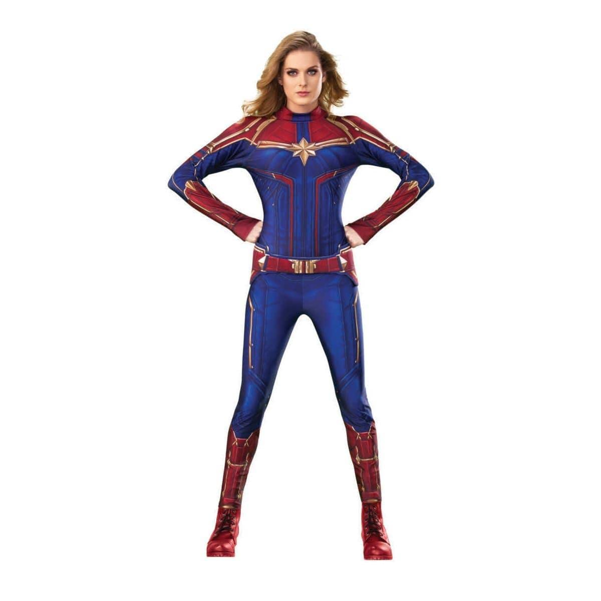 RUBIE S COSTUME CO Costumes Captain Marvel Costume for Adults, Captain Marvel