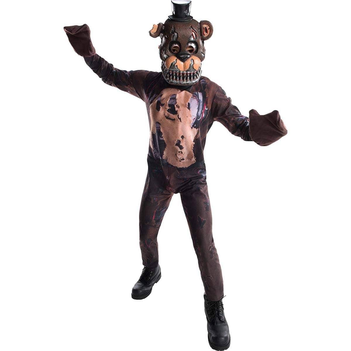 Buy Costumes Nightmare Freddy Deluxe costume for Kids, Five Nights at Freddy's 4 sold at Party Expert