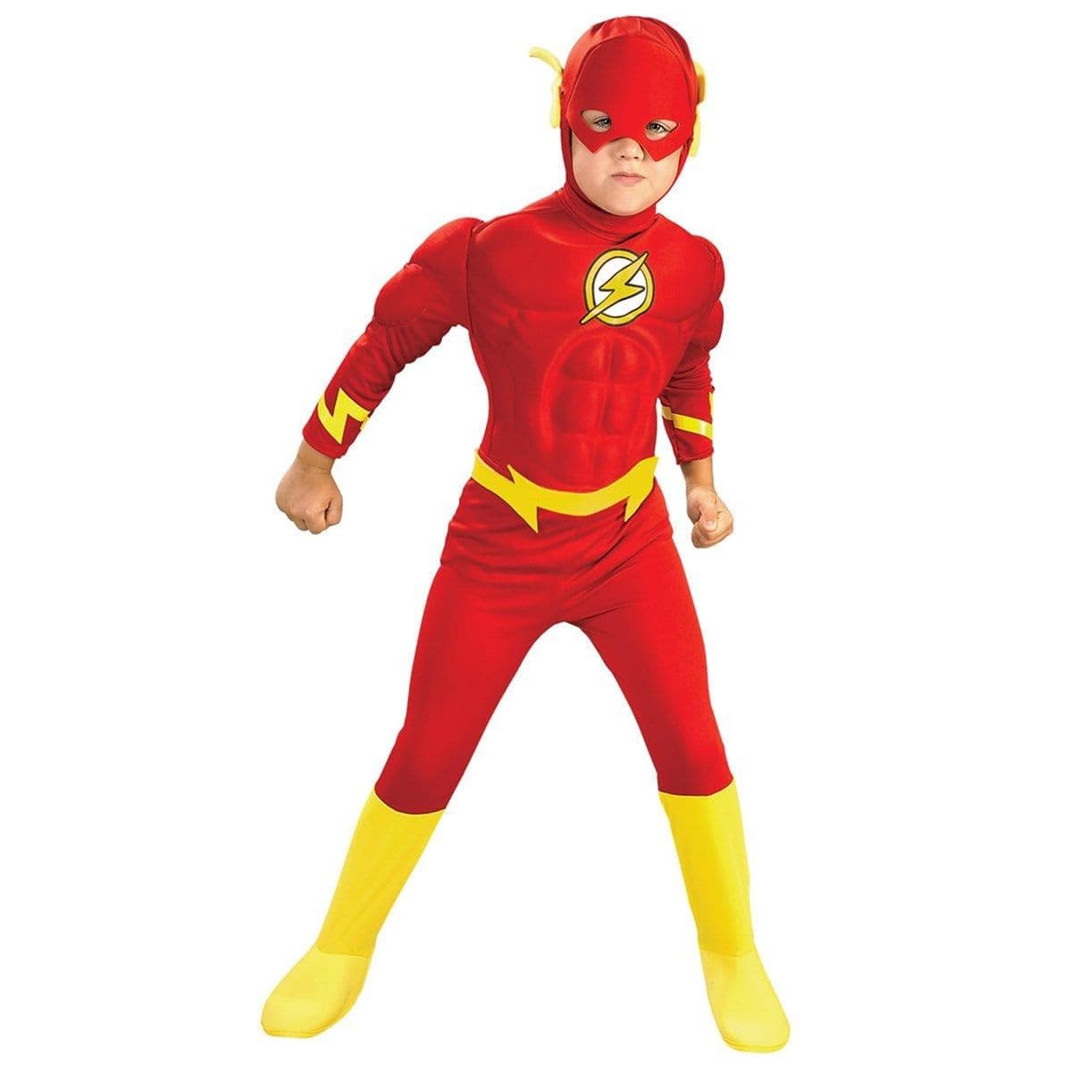 Buy Costumes The Flash Deluxe Muscle Costume for Kids, The Flash sold at Party Expert
