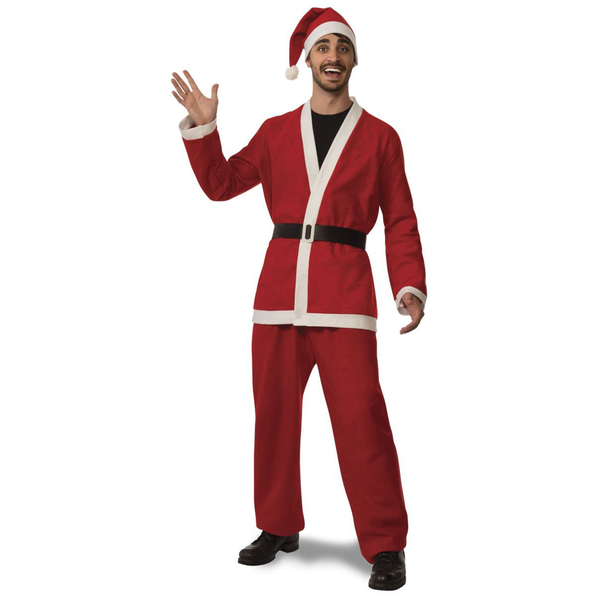 RUBIES II (Ruby Slipper Sales) Christmas Flannel Santa Costume for Adults