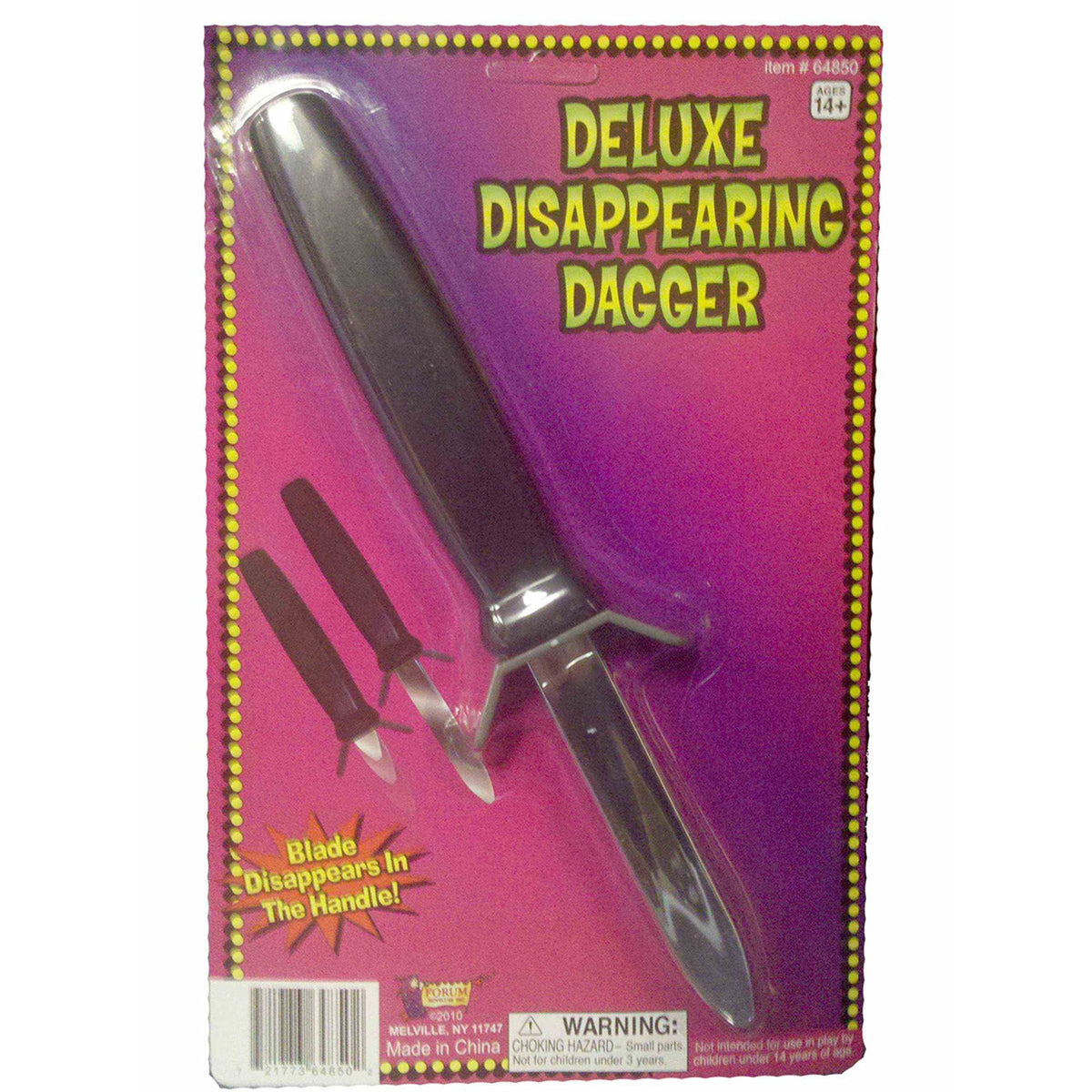 RUBIES II (Ruby Slipper Sales) Costume Accessories Deluxe Disappearing Knife 721773648502