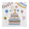 SANTEX 1st Birthday Pastel 1st Birthday Beverage Napkins, 20 Count
