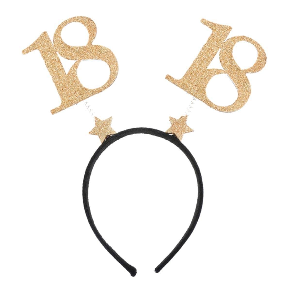 Buy Age Specific Birthday 18 Glitter Headband sold at Party Expert