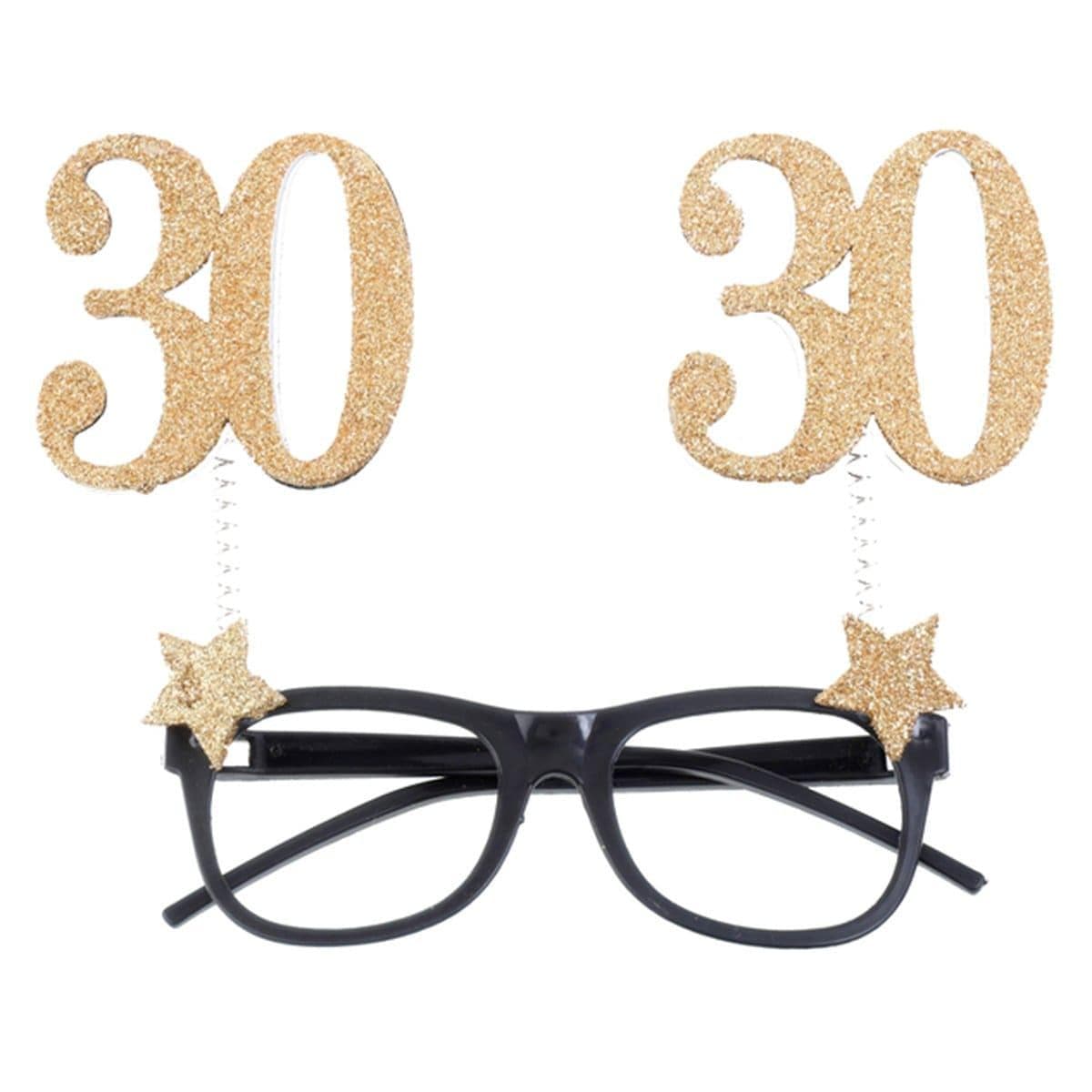 Buy Age Specific Birthday 30 Glitter Glasses sold at Party Expert