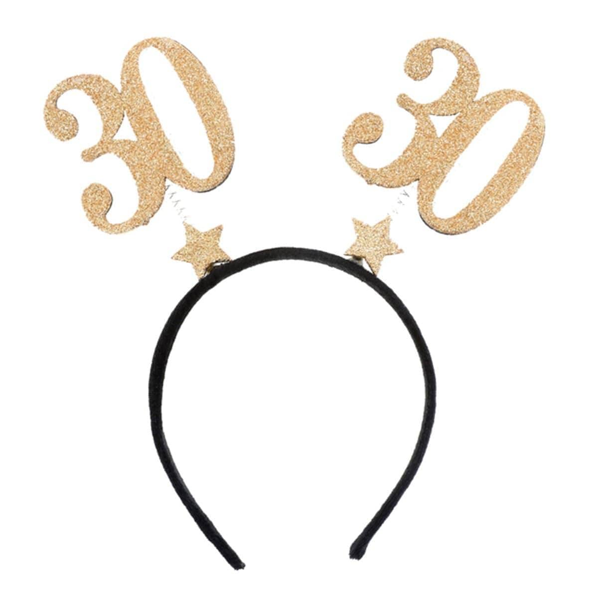 Buy Age Specific Birthday 30 Glitter Headband sold at Party Expert