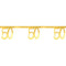 SANTEX Age Specific Birthday 50 Years Old Birthday Banner, Metallic Gold
