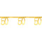 SANTEX Age Specific Birthday 50 Years Old Birthday Banner, Metallic Gold