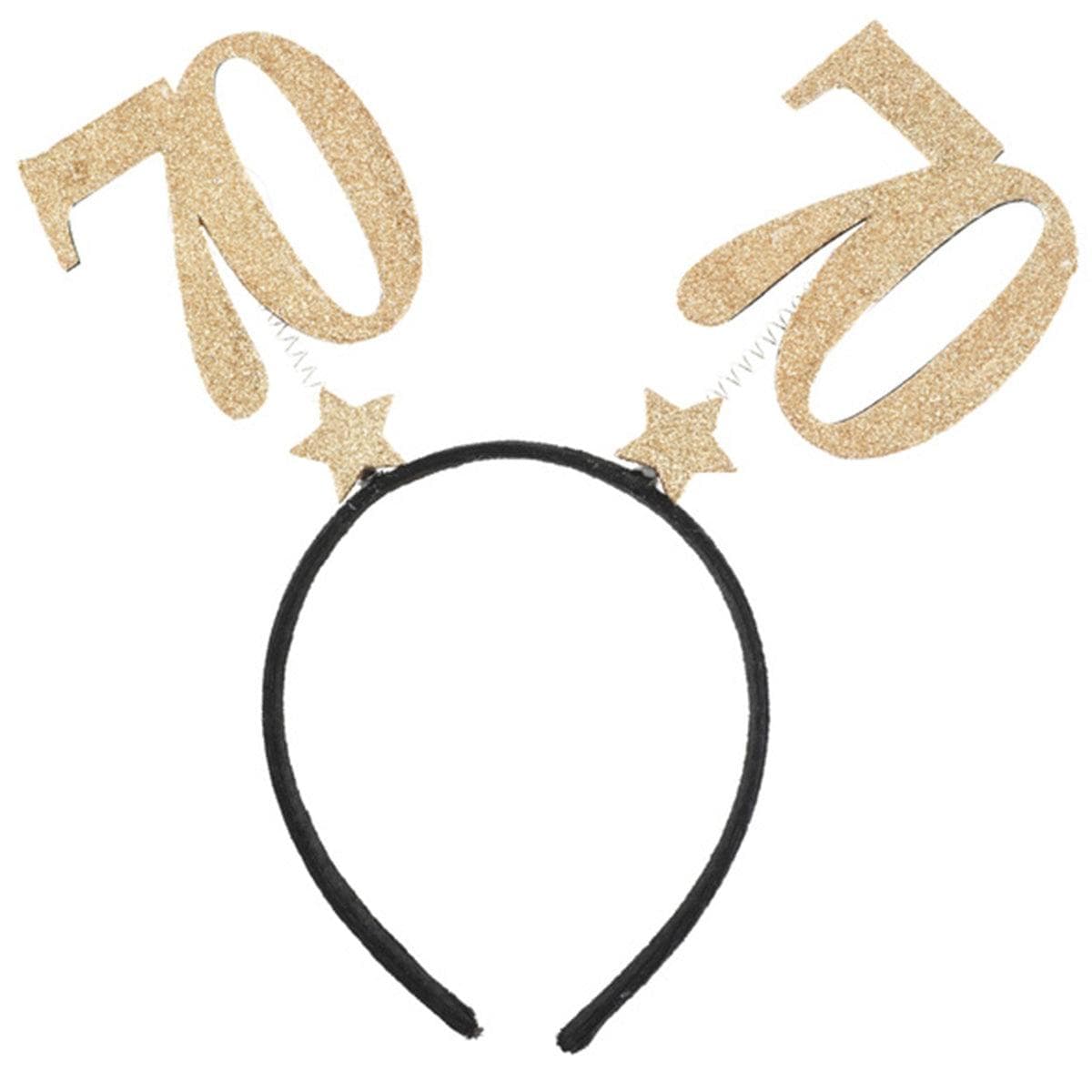 SANTEX Age Specific Birthday 70th Glitter Headband