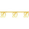 SANTEX Age Specific Birthday 80 Years Old Birthday Banner, Metallic Gold