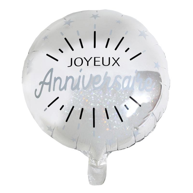 Buy Balloons Mylar 18 In. - Joyeux Anniversaire sold at Party Expert