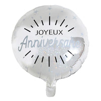 Buy Balloons Mylar 18 In. - Joyeux Anniversaire sold at Party Expert