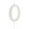 SANTEX Cake Supplies Number 0 Birthday Candle, Phosphorescent