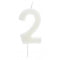 SANTEX Cake Supplies Number 2 Birthday Candle, Phosphorescent