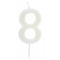 SANTEX Cake Supplies Number 8 Birthday Candle, Phosphorescent