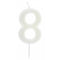 SANTEX Cake Supplies Number 8 Birthday Candle, Phosphorescent