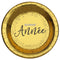 SANTEX Christmas Bonne Année Gold Plates, 8,8 Inches, 10 Counts 3660380080909