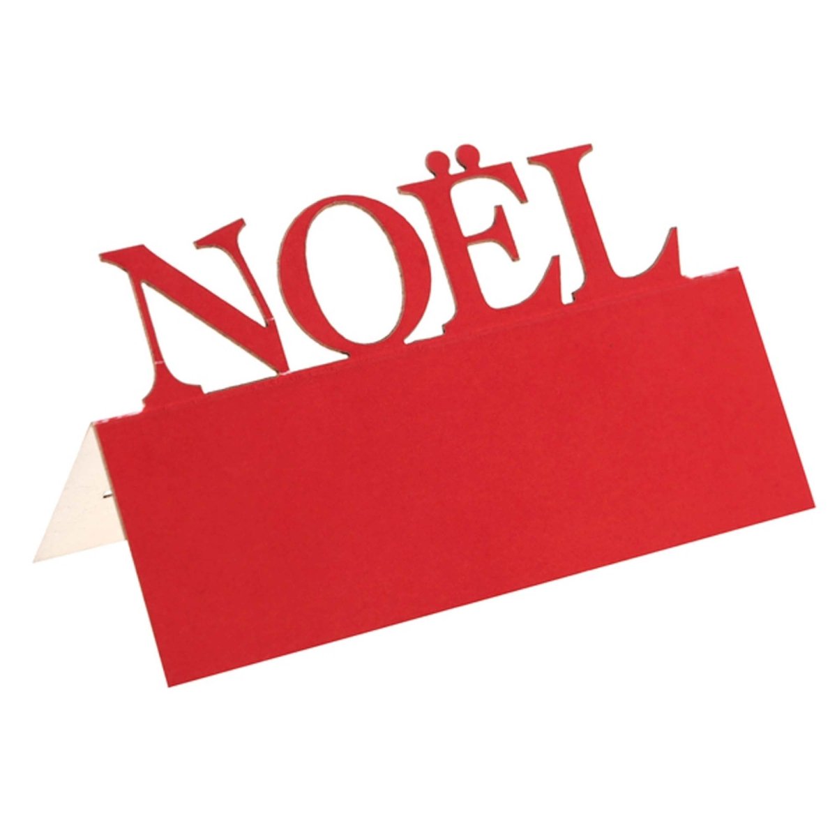 SANTEX Christmas Merry Christmas Red Place Cards, 4 Count 3660380082422