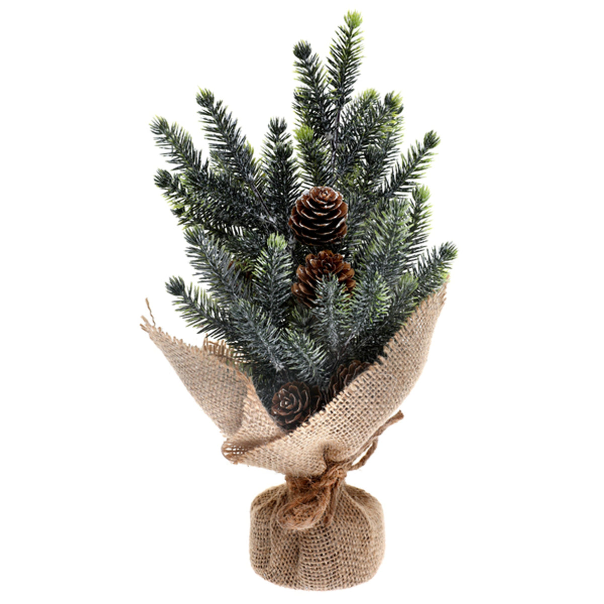 SANTEX Decorations Noël Vert Small Tree Centerpice, 10 Inches 3660380081357