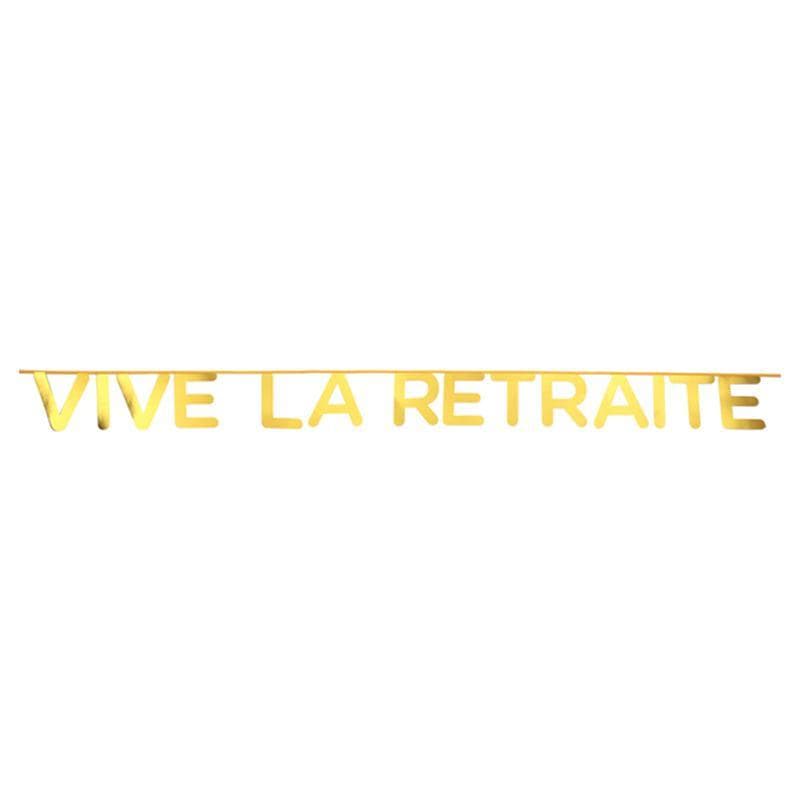 Buy Retirement Vive La Retraite Banner sold at Party Expert