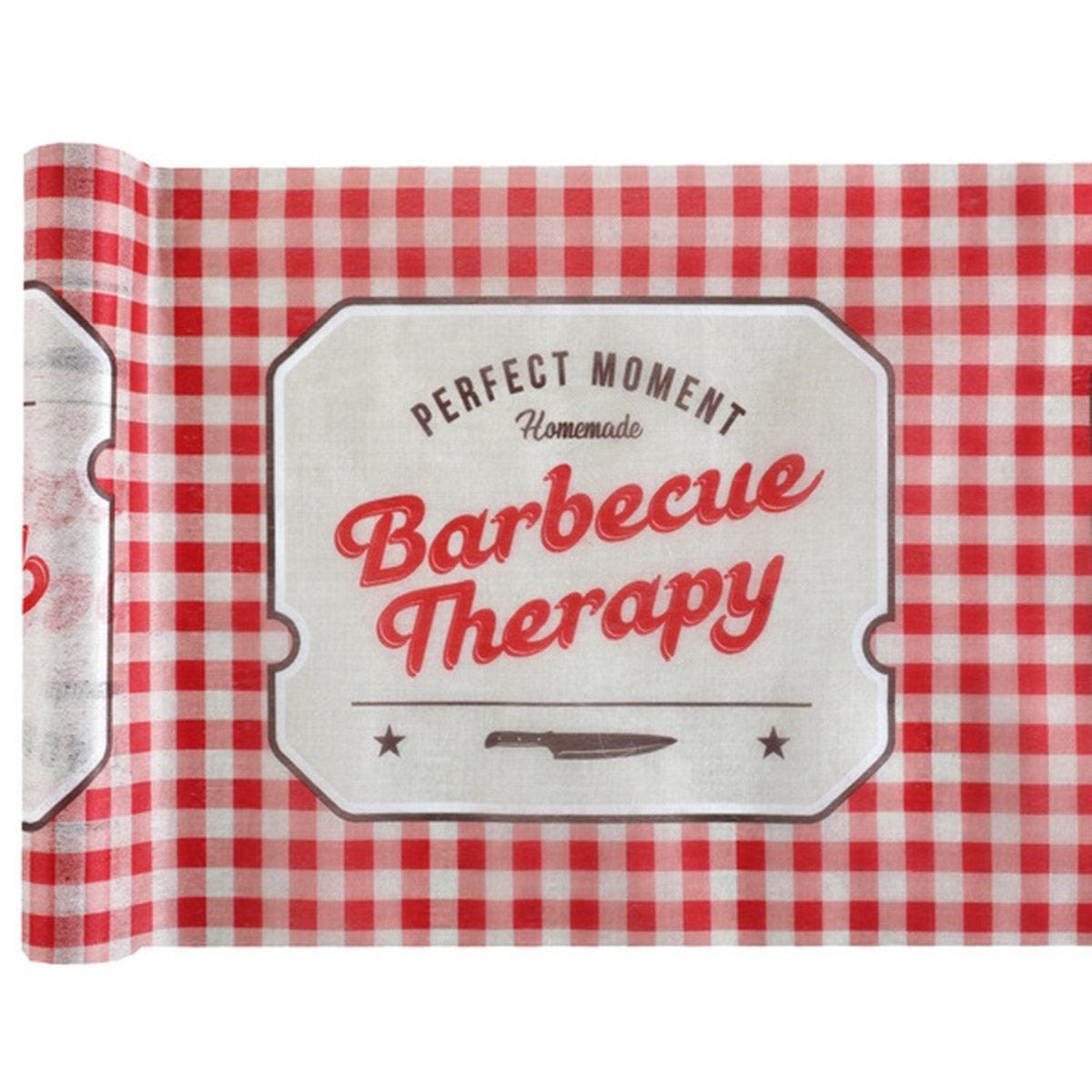 SANTEX Summer Barbecue Party Table Runner, 12" x 16'